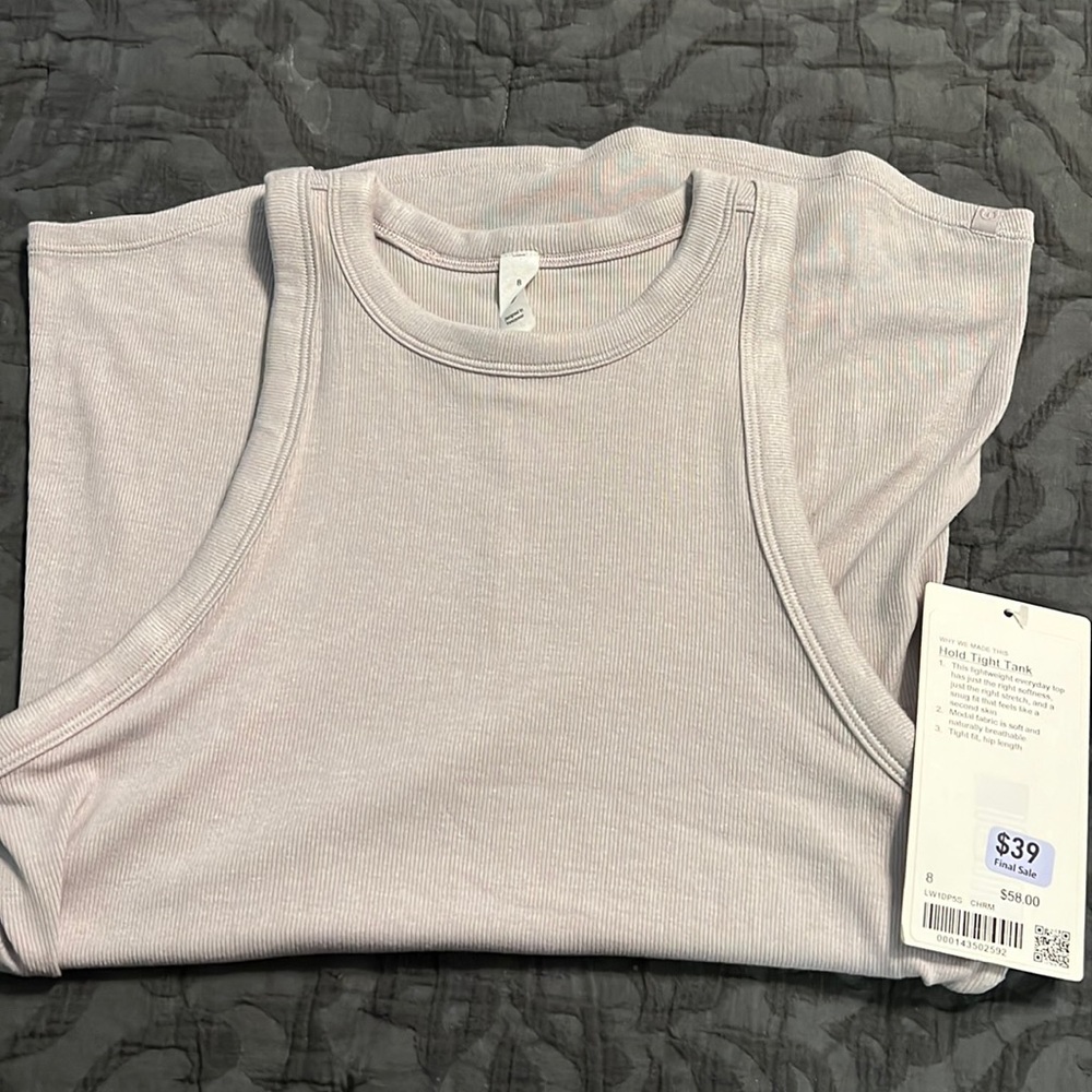 NWT Lululemon Hold Tight Tank